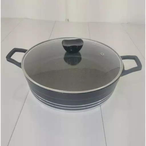 تابه دو دسته چدن داخل گرانیت 32